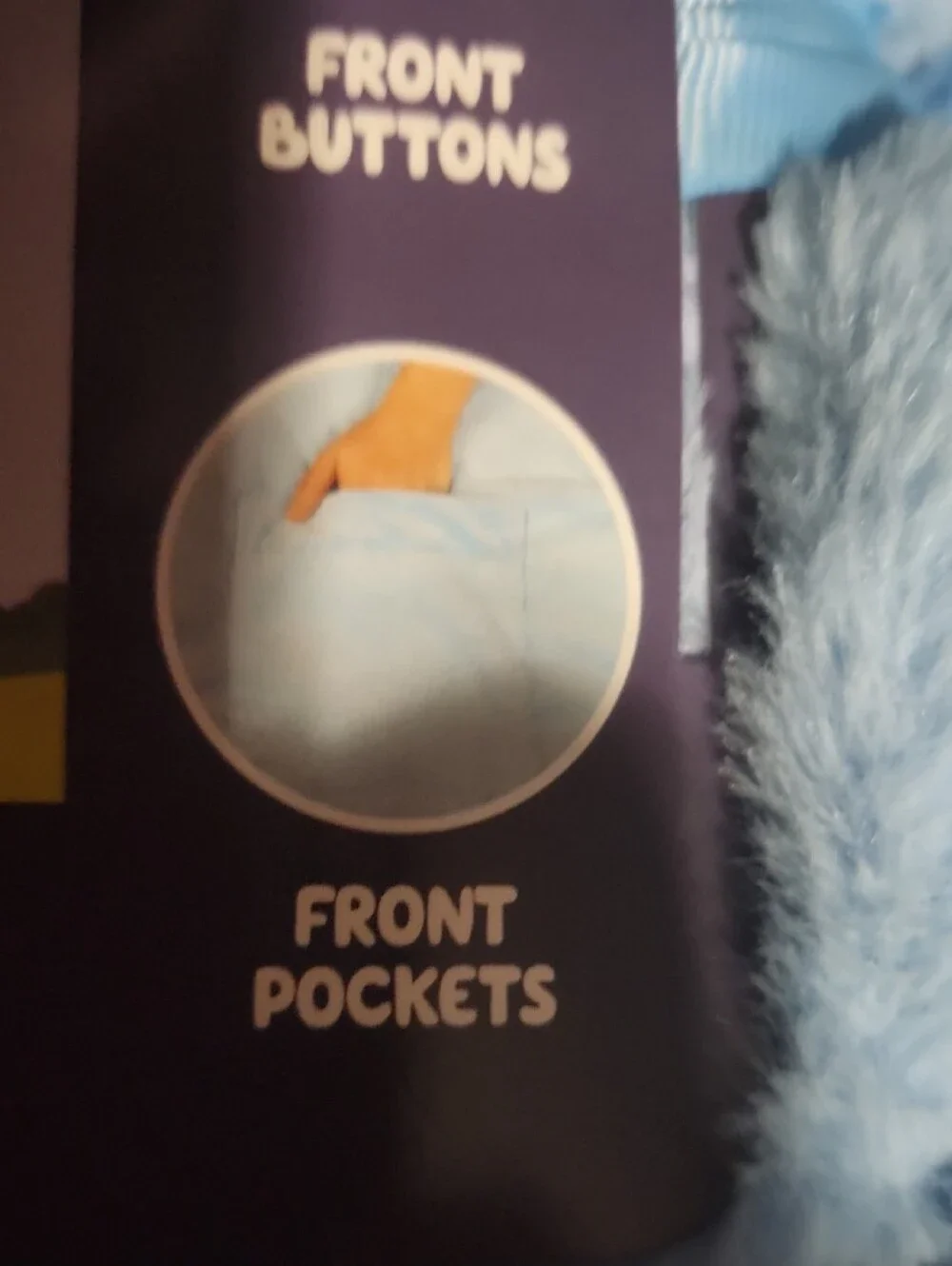 Bluey Cartoon Wolf Oversized Hooded Blanket